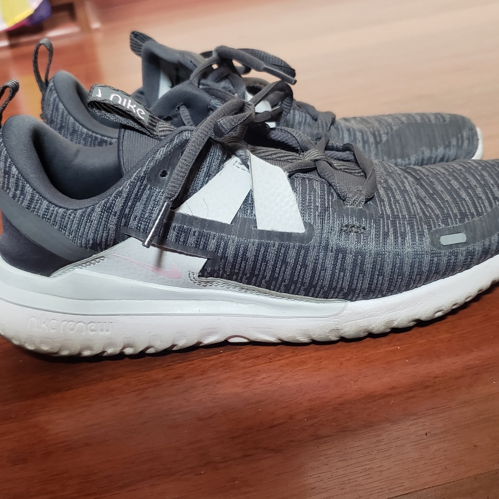 Gray Nike shoes